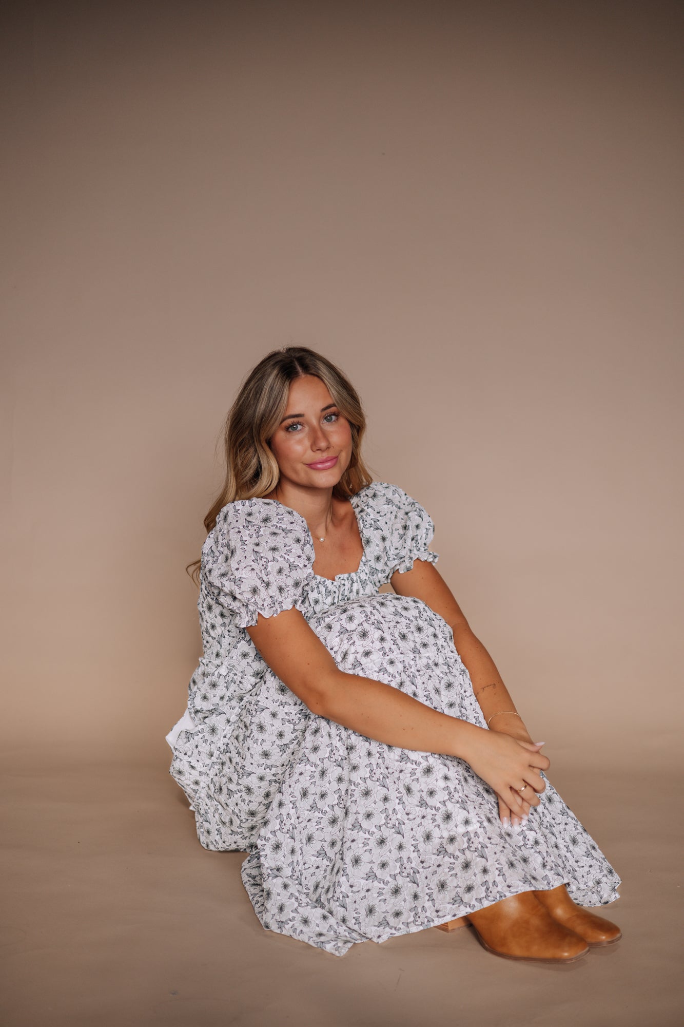 Bella Maxi Dress in White