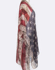 Vintage Inspired American Flag Kimono