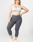 Buttery Soft Capri Activewear  Leggings