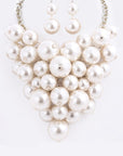 Mix Pearls Statement Necklace Set