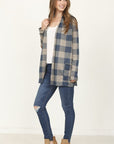 Checkered Elbow Patch Cardigan