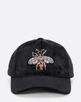 Queen Bee Patch Velour Cap