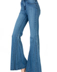 O2 Denim High Waisted Wide Mermaid Flare Denim Jeans