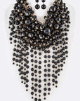 Head Turner Statement Mix Pearl Layer Necklace Set