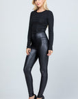 La Scala High Waist PU Leather Leggings