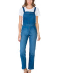 O2 Denim Overall in Medium or Dark Wash