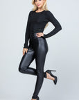 La Scala High Waist PU Leather Leggings