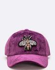 Queen Bee Patch Velour Cap