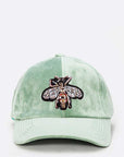 Queen Bee Patch Velour Cap