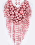 Head Turner Statement Mix Pearl Layer Necklace Set