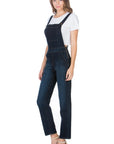 O2 Denim Overall in Medium or Dark Wash