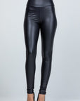 La Scala High Waist PU Leather Leggings