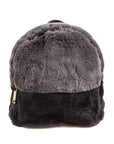 Mini Two Toned Furry Backpack