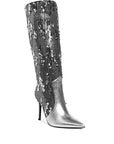 Sitarah Sequin Embellished Stiletto Long Boots