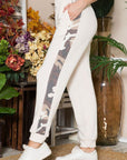 Celeste Design Full Size Camouflage Elastic Waist Sweatpants