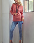 e Luna Brushed Terry High Low Sweatshirt