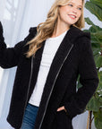 e Luna Sherpa Fur Hoodie Jacket