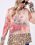 e Luna PLUS Tie Dye Cheetah Sweatshirt