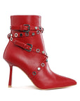 Jaunts Eyelets & Studs Harness Ankle Boots