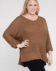 Eesome Plus Size Crew Neck Knit Sweater