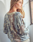 e Luna PLUS Tie Dye Print Sweatshirt