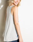 e Luna Striped Solid Mix Tank Top