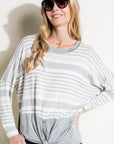 e Luna Engineering Striped Boxy Top