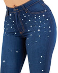 GJG Denim Vegas Glam Bell Bottom- Inseam 30