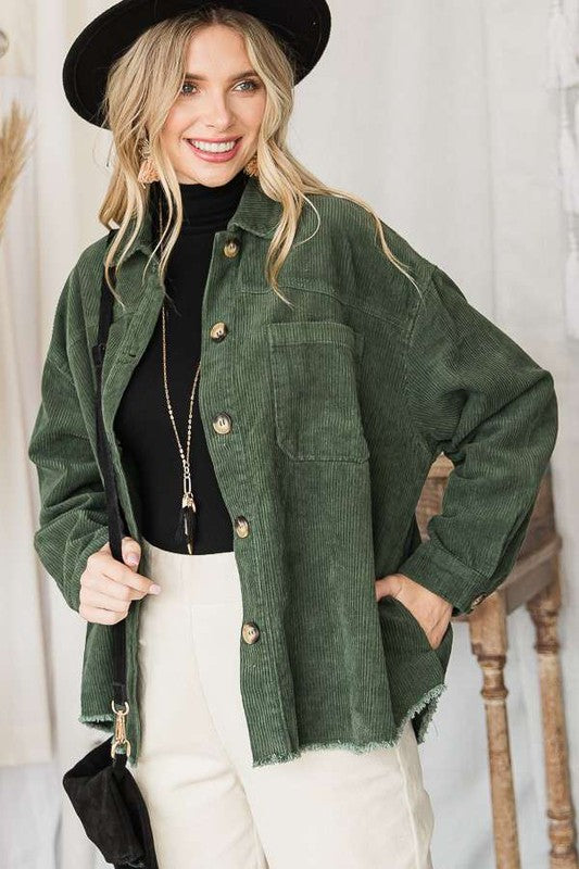 Jade By Jane Ribbed Velvet Jacket PLUS