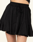 HYFVE Not Your Girl Drawstring Ruffled Mini Skirt