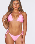 Two Piece Double Straps Halter Neckline Bikini