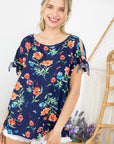 e Luna Floral Boxy Top