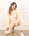 Lilou Cream Sweatshirt w Embroidery