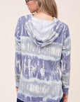 e Luna Terry Tie Dye Long Hoodie PLUS Top