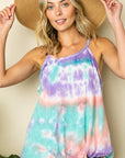 e Luna PLUS Tie Dye Thermal Camisole Top