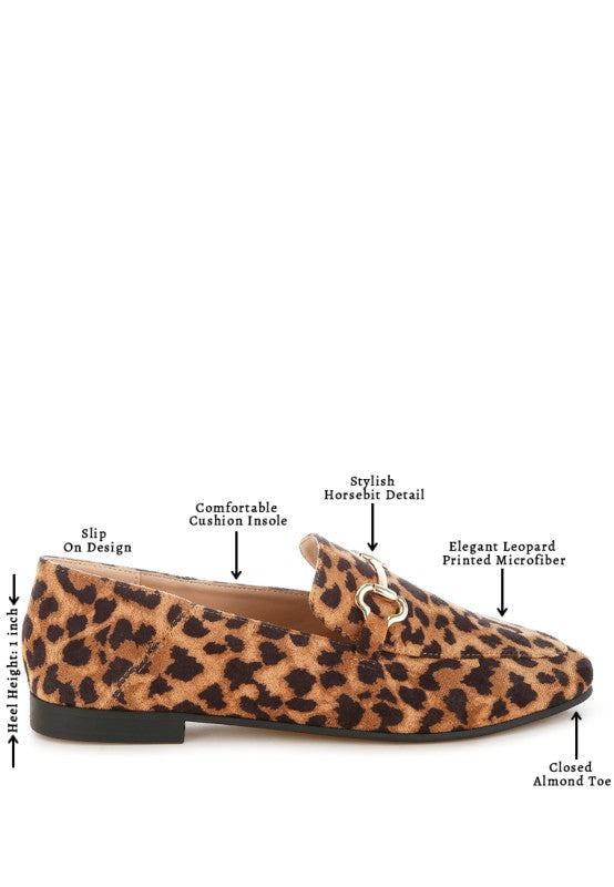 Noltas Horsebit Embellished Flat Loafers