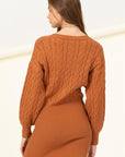 HYFVE Chic Cable Knit Mini Dress - Online Only