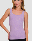 Zenana Ribbed Scoop Neck Tank