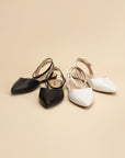 LINDEN-S Ankle Strap Flats