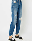 Judy Blue Full Size Distressed Slim Jeans