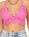 HYFVE Lean on Me Lace Cropped Cami Top
