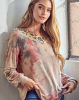 e Luna Tie Dye Animal Mixed Top