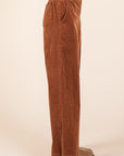 Mittoshop Corduroy Back Elastic Waist Pants