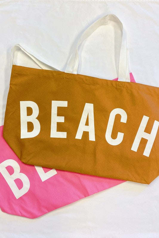 Beach Canvas Tote