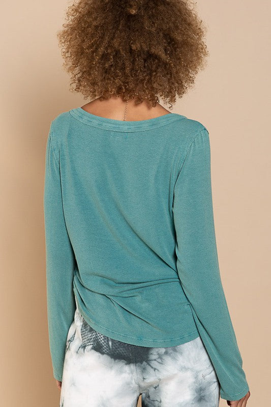 POL Plus Size Top in Teal