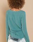 POL Plus Size Top in Teal