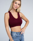 Ribbed Cropped Tank Top