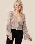 Lilou Hole-Knit Cardigan