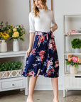 Reborn J Floral Wrap Ruffled Skirt