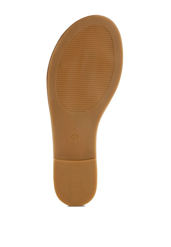 Luxe Getaway Beaded Saint Tropez Flat Slip Ons